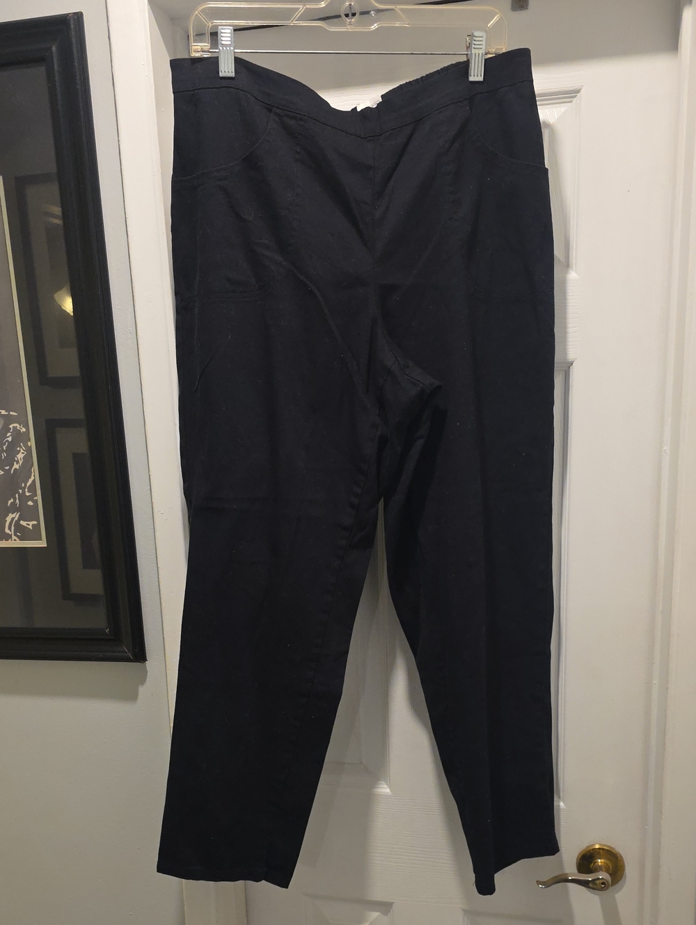 Just My Size Black Straight-Leg Chinos for Women